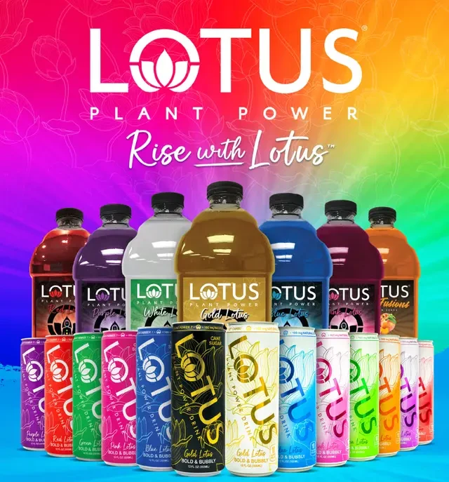 Lotus Plant Power concentrates and 12oz cans